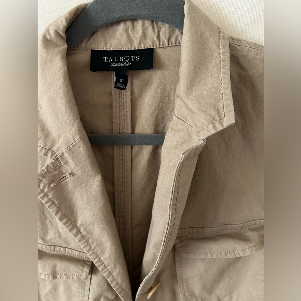 Talbots khaki women’s jacket (10)